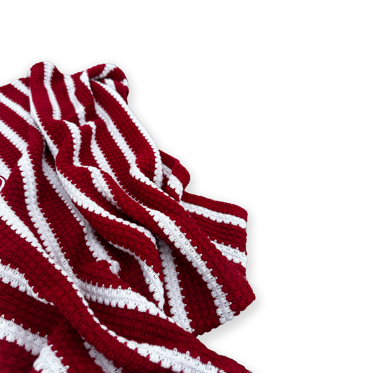STRIPED SUMMER KNIT - CHERRY RED