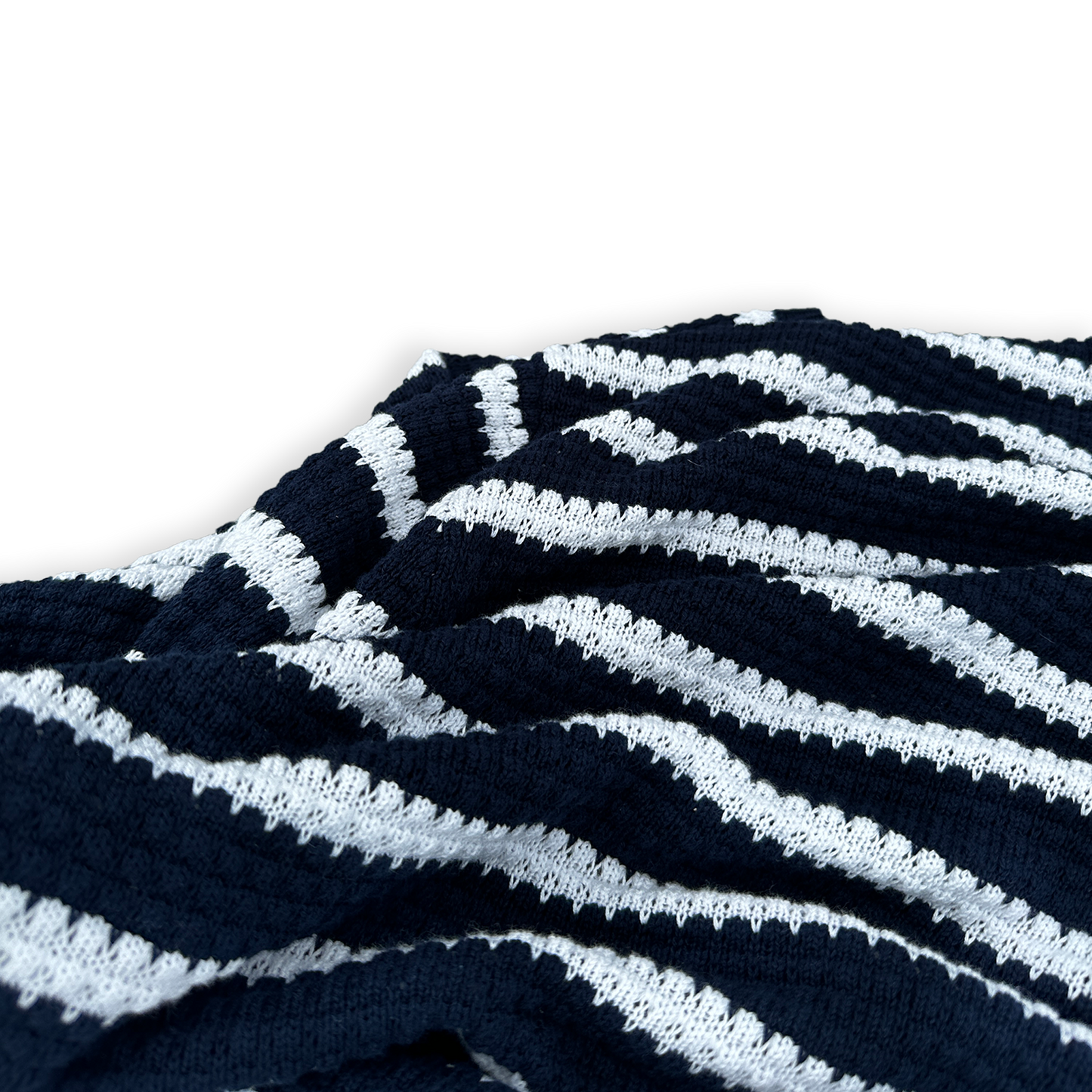 STRIPED SUMMER KNIT - MARINE BLUE